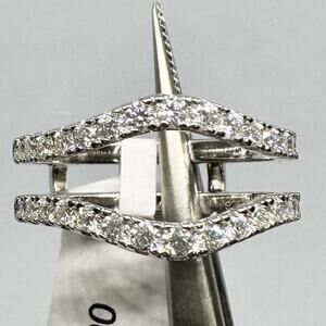 Moissanite Diamond Enhancer Ring Guard Wedding Band Anniversary 925 - 18K